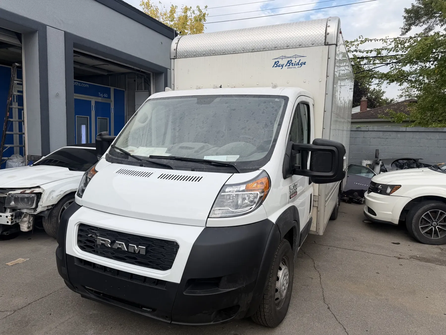Ram box truck: Finished front.